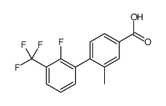 4-[2-fluoro-3-(trifluoromethyl)phenyl]-3-methylbenzoic acid Structure