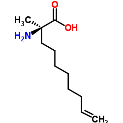 (R)-2-氨基-2-甲基-6-癸酸结构式