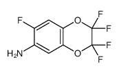 2,2,3,3,7-Pentafluoro-2,3-dihydro-1,4-benzodioxin-6-amine结构式