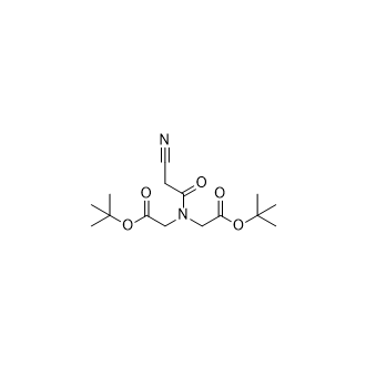Di-Tert-Butyl 2,2’-((2-Cyanoacetyl)Azanediyl)Diacetate Structure