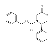 (5r)-3,4,5,6-tetrahydro-5-phenyl-n-(benzyloxycarbonyl)-4(h)-1,4-oxazin-2-one Structure