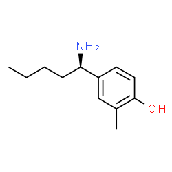4-((1R)-1-AMINOPENTYL)-2-METHYLPHENOL Structure