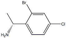 (1R)-1-(2-BROMO-4-CHLOROPHENYL)ETHYLAMINE结构式