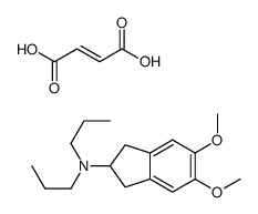 5,6-Dimethoxy-N,N-dipropyl-2-indanamine (2Z)-2-butenedioate (1:1) Structure