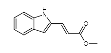 (E)-methyl 3-(1H-indol-2-yl)acrylate结构式