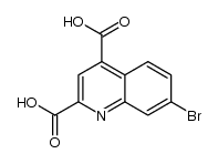 7-bromoquinoline-2,4-dicarboxylic acid Structure