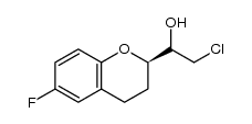 (S)-2-chloro-1-((R)-6-fluoro-1-benzopyran-2-yl)-ethanol结构式