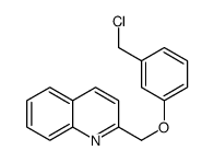 2-[[3-(chloromethyl)phenoxy]methyl]quinoline Structure