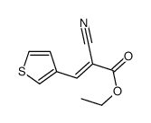 ethyl 2-cyano-3-thiophen-3-ylprop-2-enoate结构式