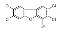 2,3,7,8-tetrachlorodibenzofuran-4-ol结构式