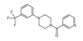 pyridin-3-yl-[4-[3-(trifluoromethyl)phenyl]piperazin-1-yl]methanone结构式