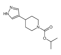 propan-2-yl 4-(1H-pyrazol-4-yl)piperidine-1-carboxylate structure