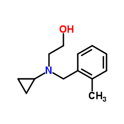 2-[Cyclopropyl(2-methylbenzyl)amino]ethanol结构式