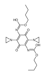 (2,5-Bis(1-aziridinyl)-3,6-dioxo-1,4-cyclohexadiene-1,4-diyl)biscarbam ic acid, dibutyl ester picture