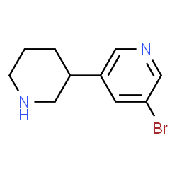 3-bromo-5-(piperidin-3-yl)pyridine结构式