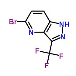 1H-Pyrazolo[4,3-b]pyridine, 5-bromo-3-(trifluoromethyl)- Structure