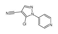 5-CHLORO-1-(PYRIDIN-4-YL)-1H-PYRAZOLE-4-CARBONITRILE structure