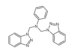 N,N-bis((1H-benzo[d][1,2,3]triazol-1-yl)methyl)aniline Structure