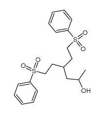1,1-Bis(2-phenylsulfonylethyl)-3-butanol结构式