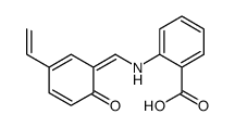 2-[(3-ethenyl-6-oxocyclohexa-2,4-dien-1-ylidene)methylamino]benzoic acid结构式