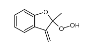 (2,3-dihydro-3-methylidene-2-methylbenzo[b]furan-2-yl)hydroperoxide Structure