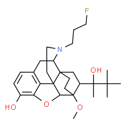 N-(3-fluoropropyl)-N-norbuprenorphine Structure