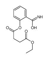 4-O-(2-carbamoylphenyl) 1-O-ethyl butanedioate Structure