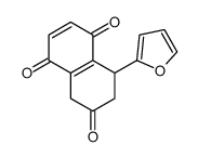 8-(furan-2-yl)-7,8-dihydro-5H-naphthalene-1,4,6-trione结构式