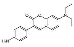 3-(4-aminophenyl)-7-(diethylamino)chromen-2-one结构式