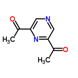 Ethanone, 1,1-(2,6-pyrazinediyl)bis- (9CI) Structure