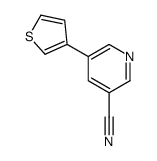 5-thiophen-3-ylpyridine-3-carbonitrile Structure