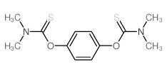 Carbamothioicacid, dimethyl-, O,O'-1,4-phenylene ester (9CI) Structure