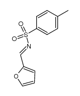 (E)-N-(furan-2-ylmethylene)-4-methylbenzenesulfonamide结构式
