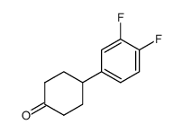 4-(3,4-difluorophenyl)cyclohexanone Structure