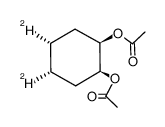 (cis-4,5-D2)-cis-Cyclohexa-1,2-diyldiacetat结构式