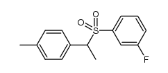 1-fluoro-3-((1-(p-tolyl)ethyl)sulfonyl)benzene Structure