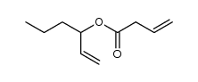 hex-1-en-3-yl but-3-enoate结构式