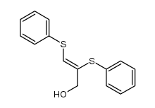 (Z)-1,2-bis(phenylthio)-3-hydroxy-1-propene结构式