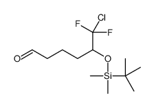 5-[tert-butyl(dimethyl)silyl]oxy-6-chloro-6,6-difluorohexanal结构式