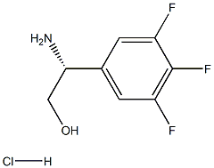 (2R)-2-AMINO-2-(3,4,5-TRIFLUOROPHENYL)ETHAN-1-OL HYDROCHLORIDE Structure