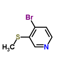 4-Bromo-3-(methylsulfanyl)pyridine结构式