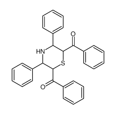 (6-benzoyl-3,5-diphenylthiomorpholin-2-yl)-phenylmethanone结构式