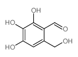 Benzaldehyde,2,3,4-trihydroxy-6-(hydroxymethyl)-结构式