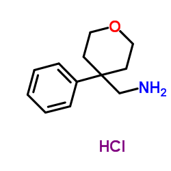 (4-phenyltetrahydro-2H-pyran-4-yl)methanamine hydrochloride structure