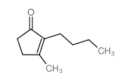 2-Cyclopenten-1-one,2-butyl-3-methyl- structure