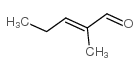 trans-2-Methyl-2-pentenal structure