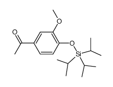 1-(3-methoxy-4-((triisopropylsilyl)oxy)phenyl)ethan-1-one Structure