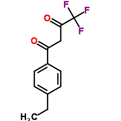 1-(4-Ethylphenyl)-4,4,4-trifluoro-1,3-butanedione结构式