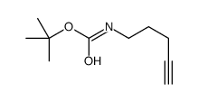 N-Boc-4-pentyne-1-amine结构式