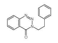 1,2,3-Benzotriazin-4(3H)-one,3-(2-phenylethyl)- Structure